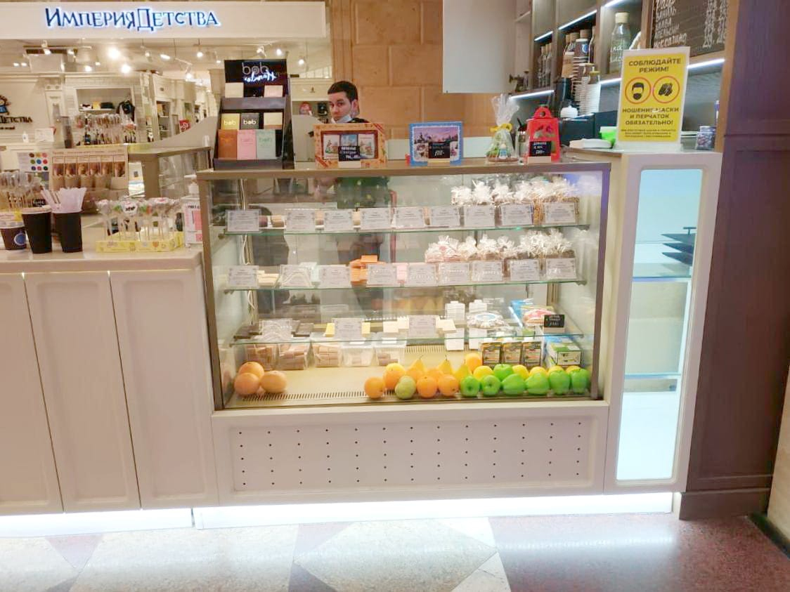 Кондитерская витрина CARBOMA CUBE STANDARD KC70 VM 0,6‑2 INOX открытая 