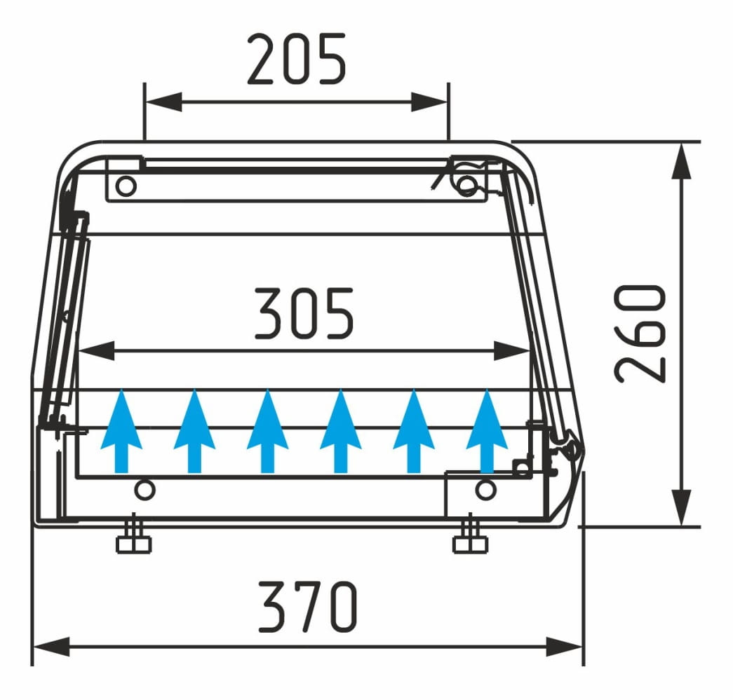 Холодильная витрина CARBOMA AZHA AC38 SM 1,0‑1 