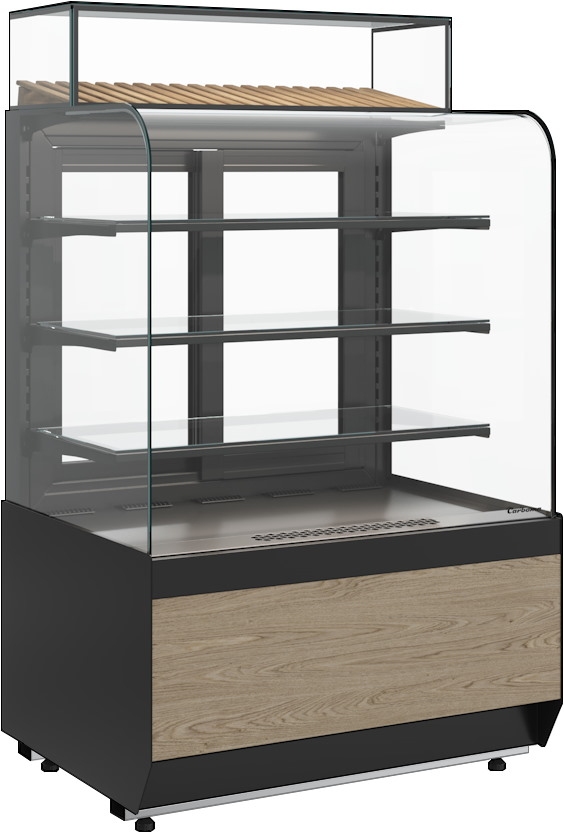 Кондитерская витрина CARBOMA RADIUS LIGHT KR70 VM 0,9‑1 