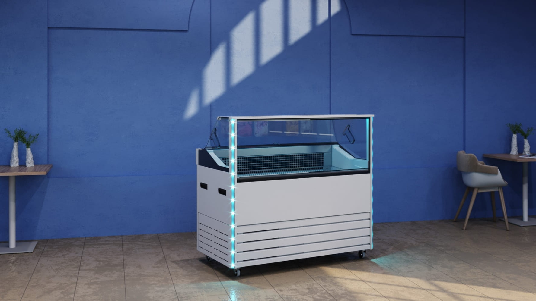 Морозильная витрина CARBOMA BLISS IC72 SL 1,3‑1 9003 для мороженого 