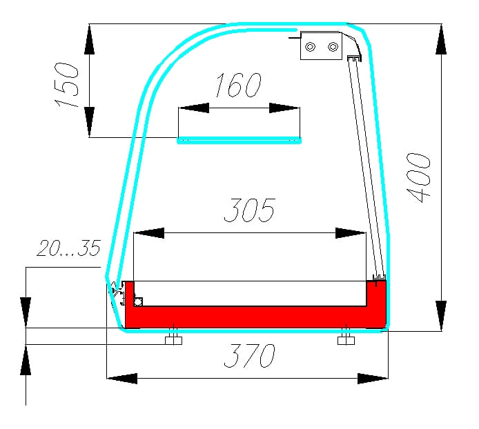 Холодильная витрина CARBOMA ВХСв‑1,5 XL BAR (A37 SM 1,5‑11) 
