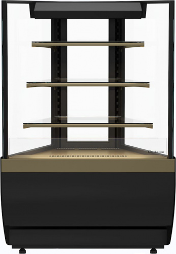 Нейтральная витрина CARBOMA CUBE 2 LIGHT KC70 N‑3‑2 2.0 (внешний угол 45°) 