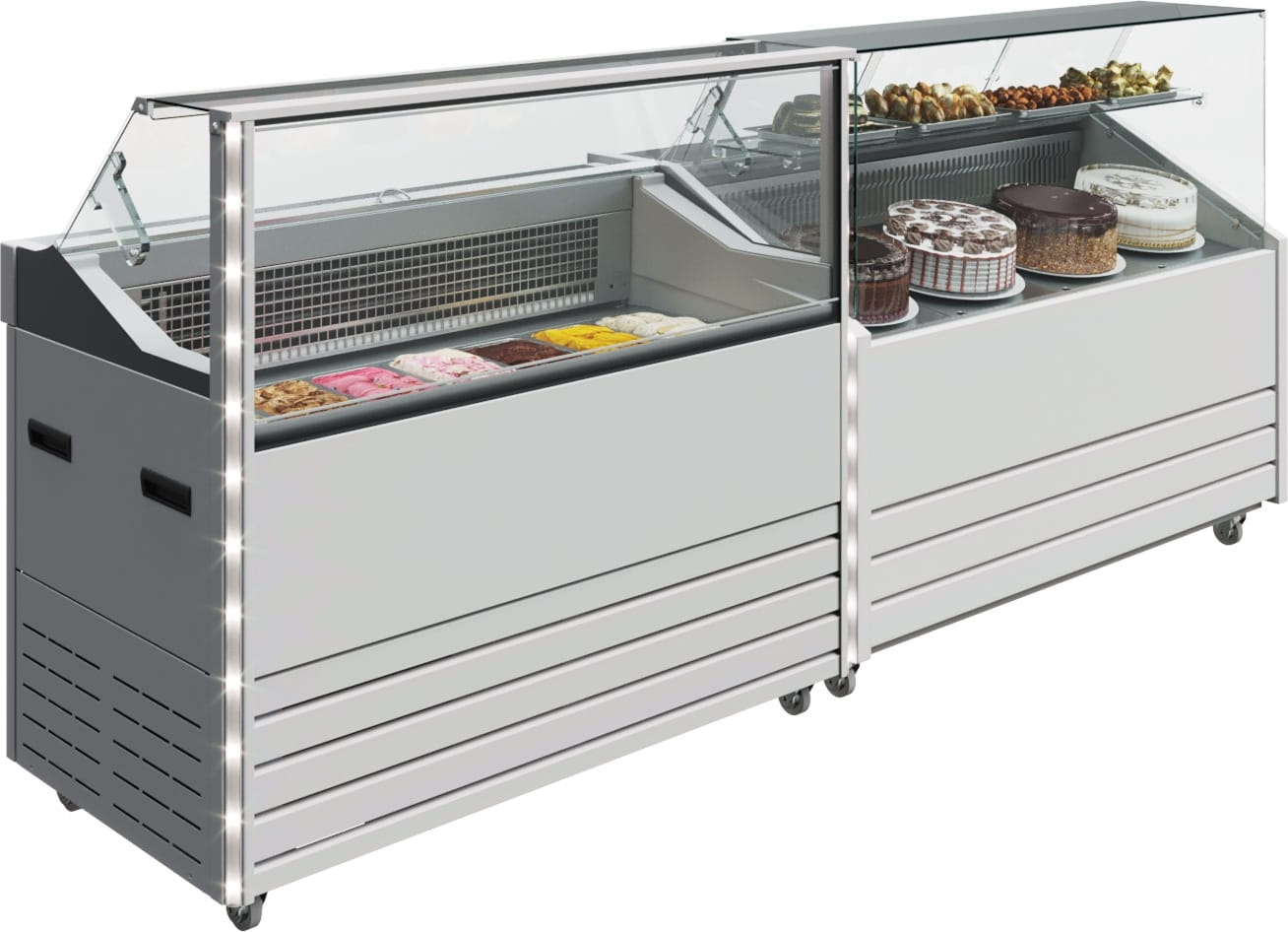 Морозильная витрина CARBOMA BLISS IC72 SL 1,3‑1 9003 для мороженого 