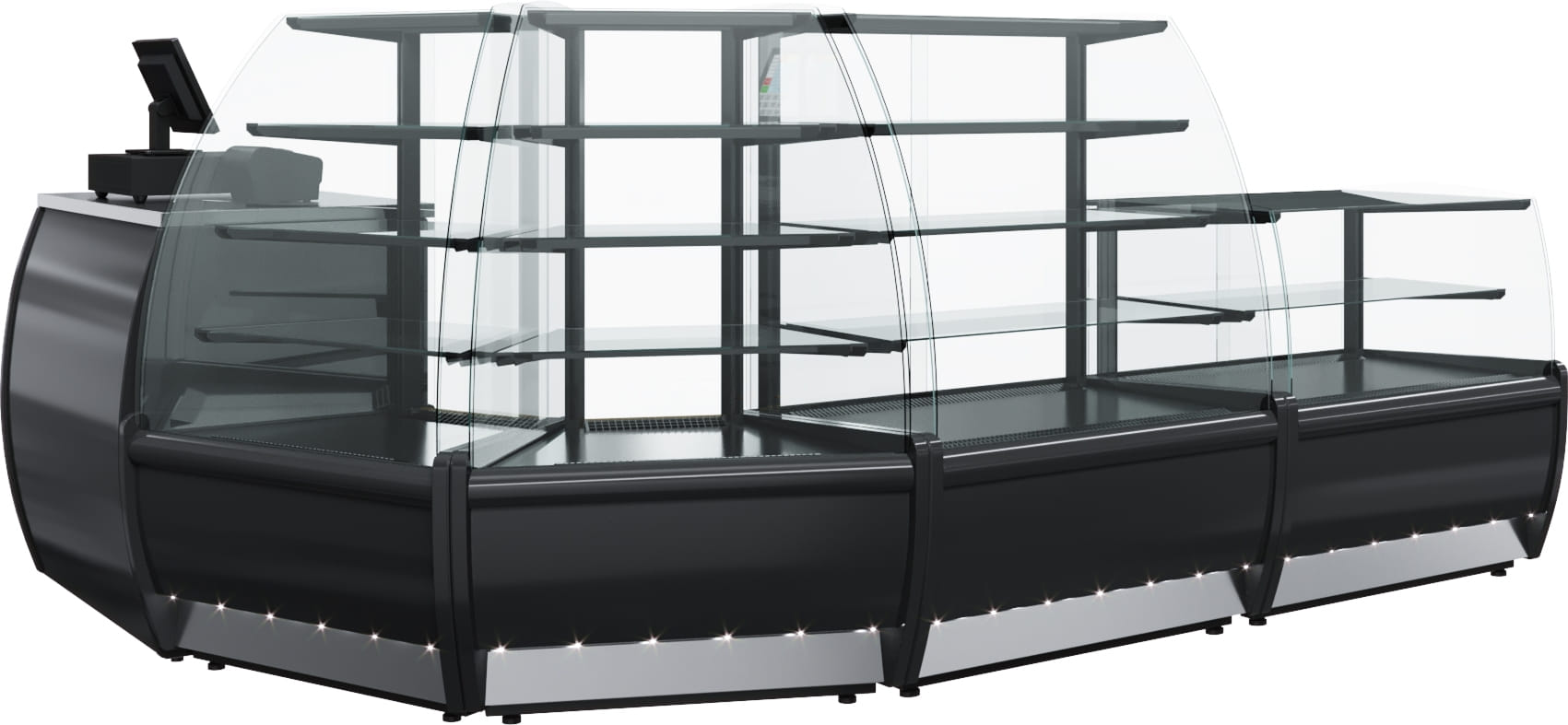 Кондитерская витрина CARBOMA MINI ВХСв‑0,9д FLANDRIA LIGHT (K70 VM 0,9‑12) 