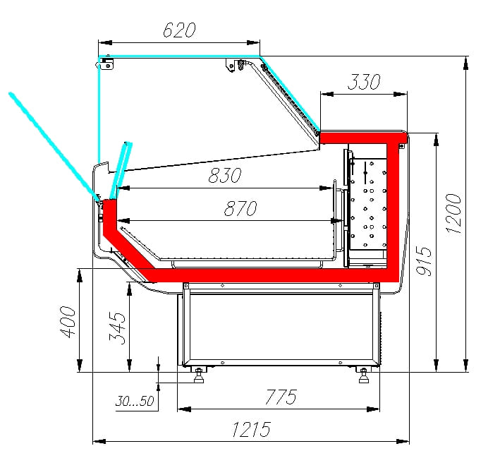 Морозильная витрина CARBOMA ATRIUM 2 GC120 SL 2,0‑1 