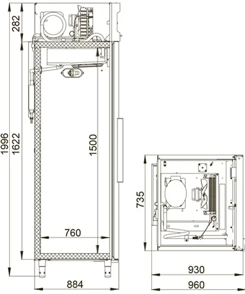 Фармацевтический морозильный шкаф Polair МКВ-0,7 