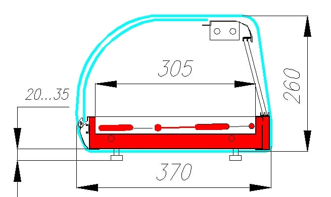 Холодильная витрина CARBOMA ВХСв‑1,5 BAR (A37 SM 1,5‑1) 